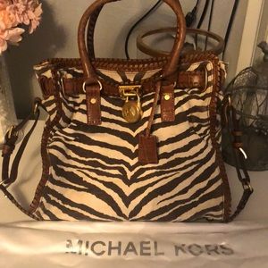 Michael kors Hamilton tote large zebra